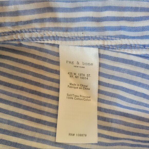 Rag & Bone Stripe Off the Shoulder Drew Top Size XS NWT - Picture 6 of 6